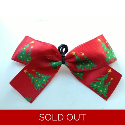 Large Xmas Tree Dog Grooming Bows, Qty 50